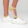 Women's socks glass minku color yellow, size 36-37 (23 cm)