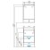 Wardrobe-mirror "York 55", color white ash