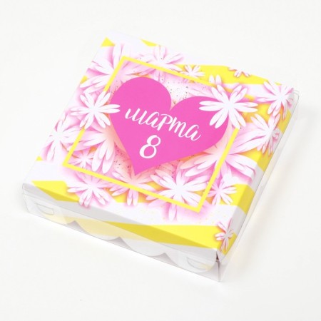 Box for cookies, "To the Women's Day", 12 x 12 x 3 cm-1