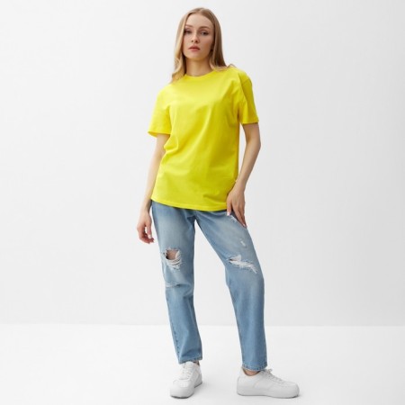 T -shirt female, yellow color, size 46-1