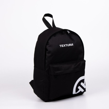 Youth backpack from lightning textiles, 1 pocket, textura, black color-1
