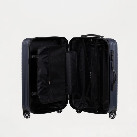 Middle suitcase 24 ”,“ Cartes factory ”, lightning department, code castle, 4 wheels, dark blue color-3