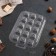 A set of chocolate and sweets forms “Russian alphabet”, 3 pcs, the color is transparent