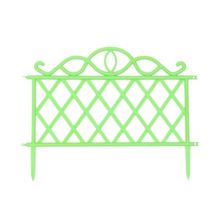 Decorative fence, 36 × 42 cm, plastic, green-5