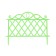 Decorative fence, 36 × 42 cm, plastic, green