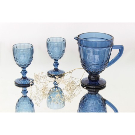 Glass Glass Magistro "La-Channel", 1.1 L, Blue color-5