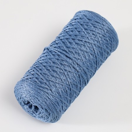 Knitting cord 100% polyester 1mm 200m/75 ± 10g (17-gray-blue)-1