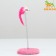 Dear for cats on a spring with a mouse (5 cm), 10.5 x 23 cm, pink