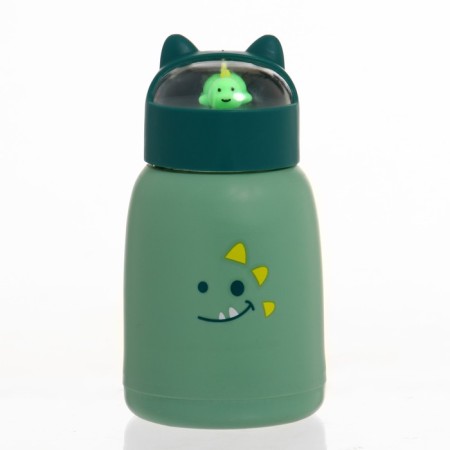 Water bottle, 350 ml, "dinosaur", glass
