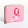 Lightning wallet, card for cards, for coins, pink color