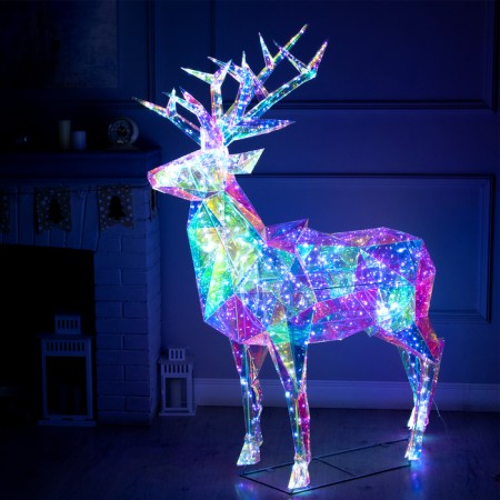 Figure LED Shine "Deer" 155x140x38 cm, 220v, white