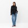Women's shirt with ribbons MIST, size 46, black