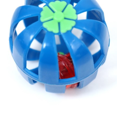 Ball for cats with a bell, blue-2