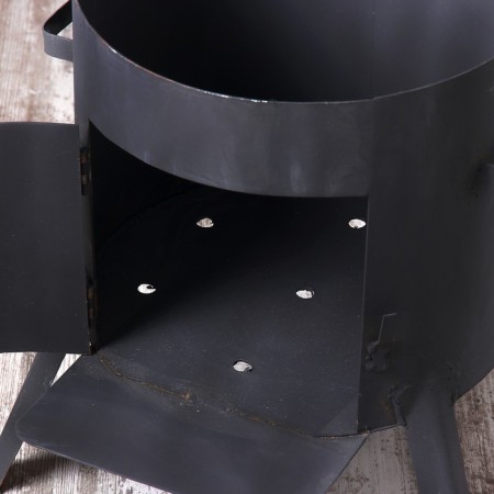 Oven for a cauldron 16 l d = 42 cm, with a chimney, with a door-4