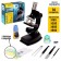 Set for the study of the microworld "Microscope + Kaleidoscope", 14 objects, lighting effects, works from batteries