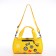 Youth bag with zipper, yellow color