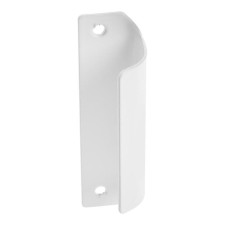 Handle for the balcony door, steel, white