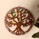 Panel wall "Tree of life" wood, glass 30 cm