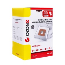 Мешки пылесборники OZONE,синтетические, многослойные,12 шт(SAMSUNG, VP-95)XXI-04