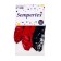 Shar Latex 12 “Cool guy”, pastel, set of 5 pcs., Black color, red color