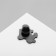 Icon "Eternal Love", black and white color in ferrous metal