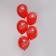 Latex ball 12 "Jubilee", transparent, set of 15 pcs., Red colors