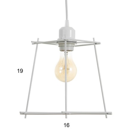 Bayerlux lamp "Angelo" 1x40W E27 white 18x18x70cm-4