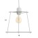 Bayerlux lamp "Angelo" 1x40W E27 white 18x18x70cm