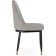 Metal frame stool Flor metal/eco -leather, black/gray 43x50x83 cm