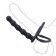 Nozzle on the penis of the oki, with an erection ring, "beads", black