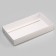 Confectionery packaging, white with PVC lid, 18 x 10 x 3 cm