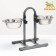 Adjustable multi -level stand 40 cm with 2 bowls of 2.8 liters