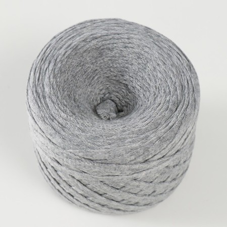 Knitted yarn "Ribbon" 85m/170 ± 5 g (gray)-1
