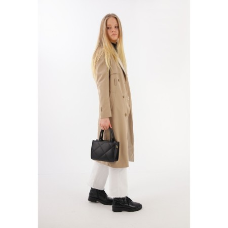 Bag Female Tout with zipper, black color-3