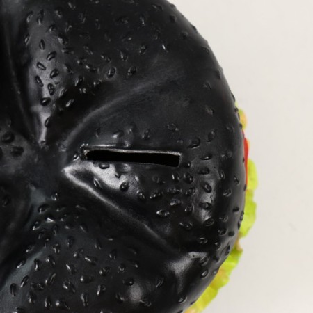 Piggy bank "Black Burger" height 7.5 cm, D-13 cm-6