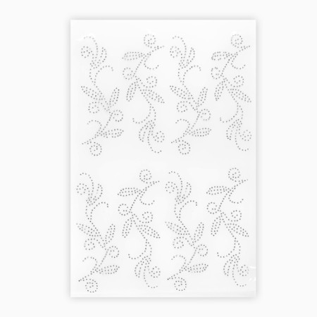 Thermal appliance from Rhubes "Pattern", 15 × 5.7 cm, 8 pcs on the sheet, white color-3