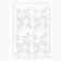 Thermal appliance from Rhubes "Pattern", 15 × 5.7 cm, 8 pcs on the sheet, white color