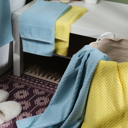 Trick Lovelife "Silky Dream" 50x90 cm, yellow, 100% cotton, 400 g/m2-5