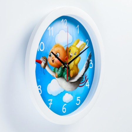 Wall watches, D-28 cm, children's, "adventure", silent-1