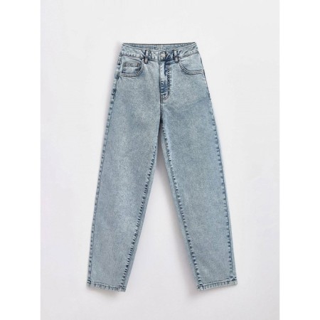 Women's jeans with a high landing CONTE Elegant Balloon, size XXS, color Light Blue-7