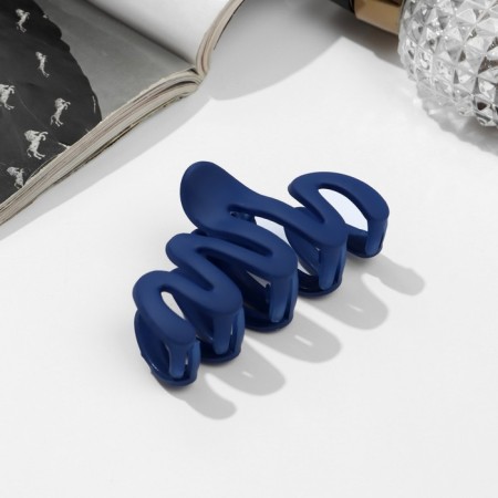 Hair crab "Matte" wave Color, 7 cm, mix