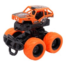 Friction Funky Toys machine, with crash effect, 4x4, yellow color