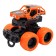 Friction Funky Toys machine, with crash effect, 4x4, yellow color