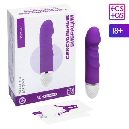 Vibrator with sex lessons "Sexy vibrations", 10 cards, vibrator, 18+-5