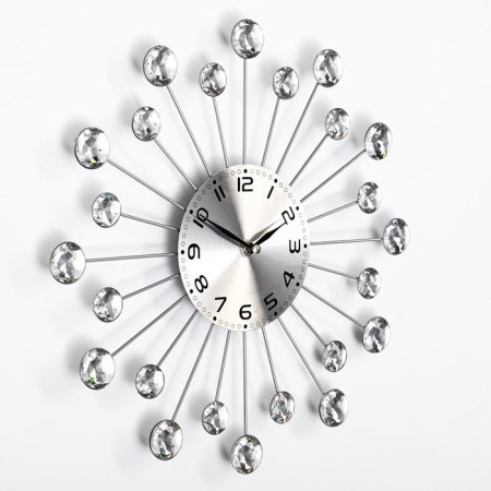 Watching clock, series: openwork, "rays", smooth move, d-35 cm, dial 13 cm-1