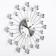 Watching clock, series: openwork, "rays", smooth move, d-35 cm, dial 13 cm