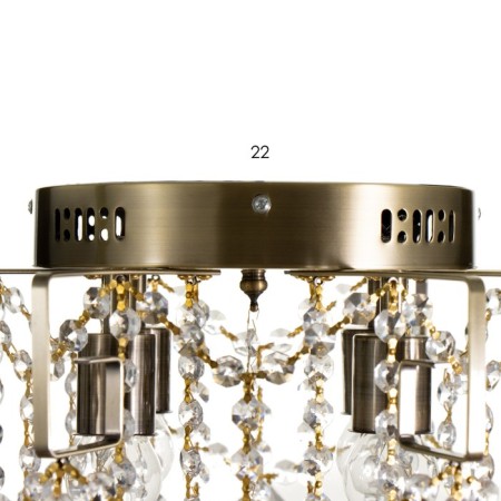 Elizabeth chandelier 4KHE27 40W bronze 40x40x40 cm Bayerlux-5