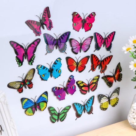 Magnet Plastic "Butterfly" mix 9.5x8.5 cm-3
