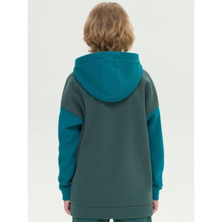 Hudy for the boy Pelican, height 164 cm, green color-4