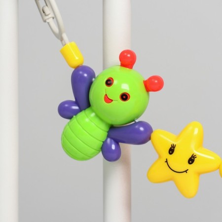 Stretching to a stroller/crib "butterflies", 3 toys, crumb I-8
